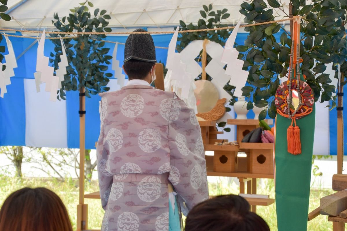 福岡県糟屋郡志免町06　注文住宅建築現場リポート①　～地鎮祭～