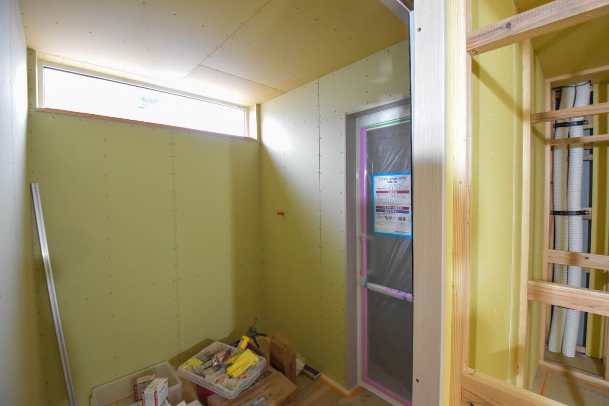 「筑紫野市14」注文住宅現場リポート⑥【木工事】【折り下げ天井】