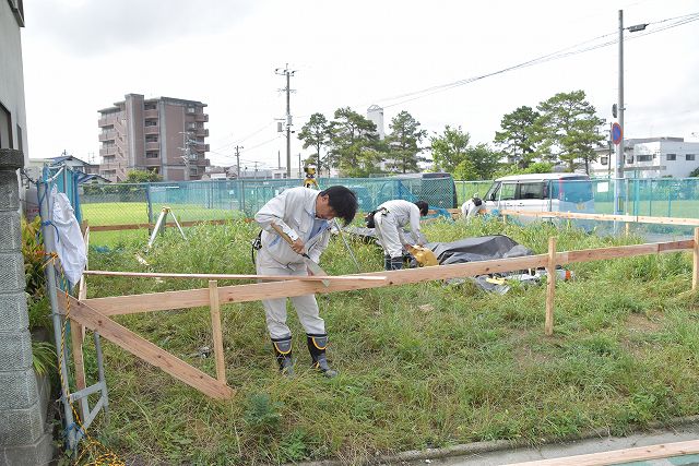 「福岡市東区05」注文住宅現場リポート②【基礎工事】【遣り方】