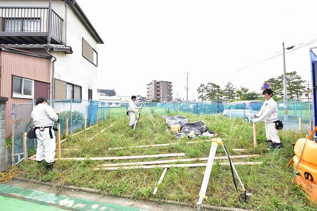 「福岡市東区05」注文住宅現場リポート②【基礎工事】【遣り方】