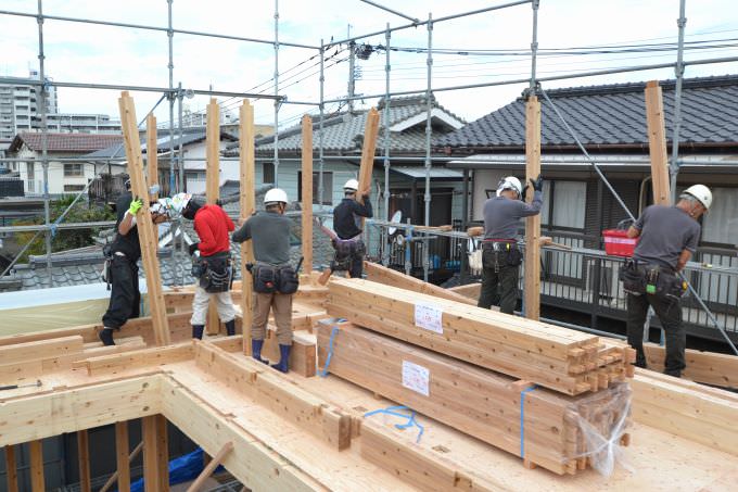 「福岡市西区姪浜02」注文住宅現場リポート⑤【上棟式】