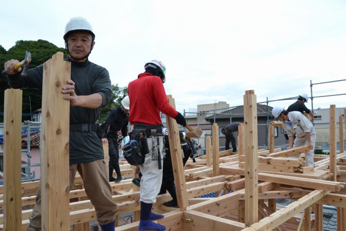 福岡市西区姪浜02　注文住宅建築現場リポート⑤　～上棟式～