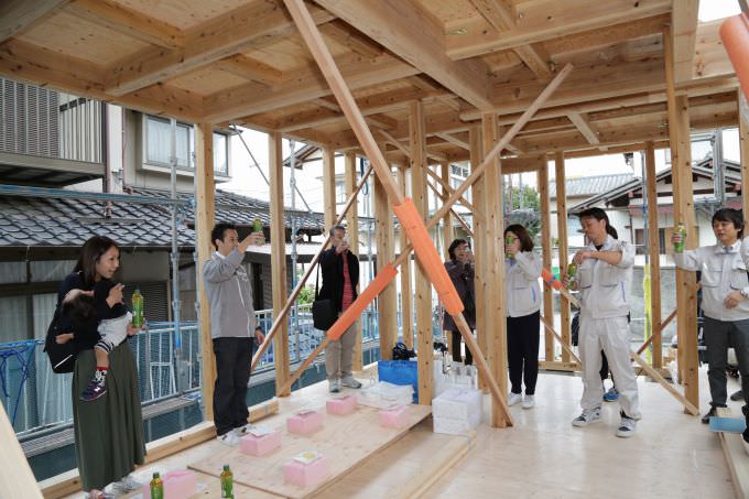 「福岡市西区姪浜02」注文住宅現場リポート⑤【上棟式】