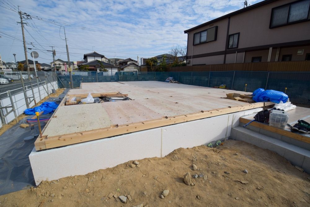 「福岡市早良区06」注文住宅現場リポート③【木工事】【土台敷き】