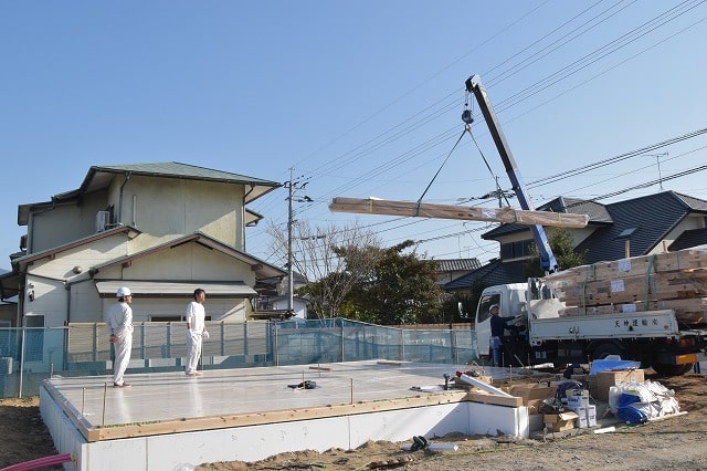 「糟屋郡02」注文住宅現場リポート④【木工事】【土台敷き】