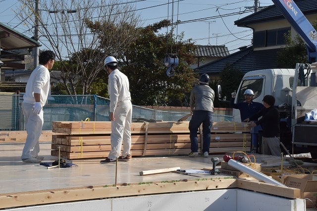 「糟屋郡02」注文住宅現場リポート④【木工事】【土台敷き】