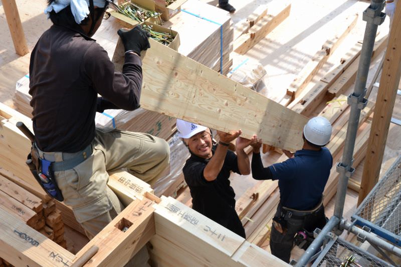 福岡県春日市星見ヶ丘01　注文住宅建築現場リポート⑤　～上棟式～