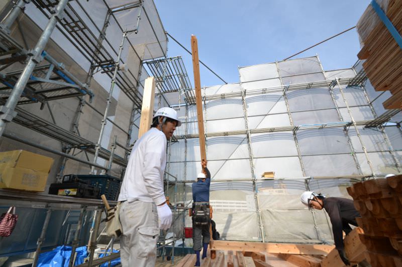 福岡県春日市星見ヶ丘01　注文住宅建築現場リポート⑤　～上棟式～