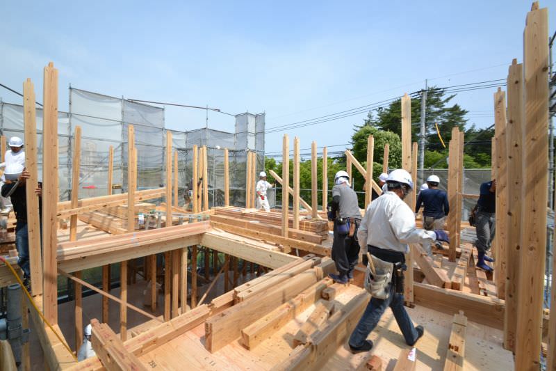 福岡県春日市星見ヶ丘01　注文住宅建築現場リポート⑤　～上棟式～