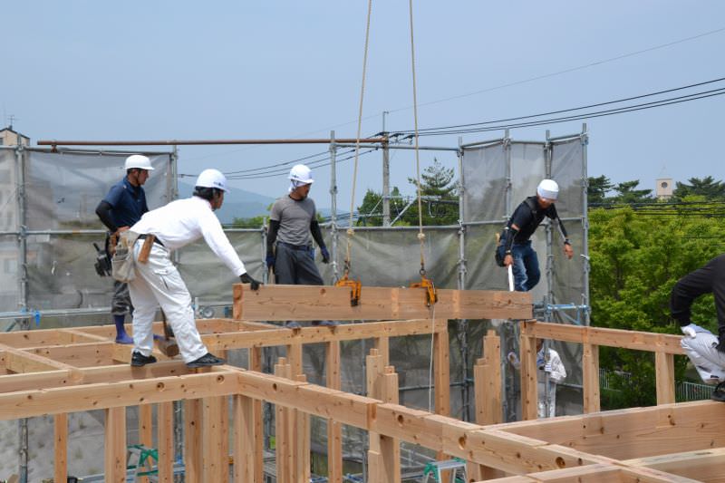 福岡県春日市星見ヶ丘01　注文住宅建築現場リポート⑤　～上棟式～