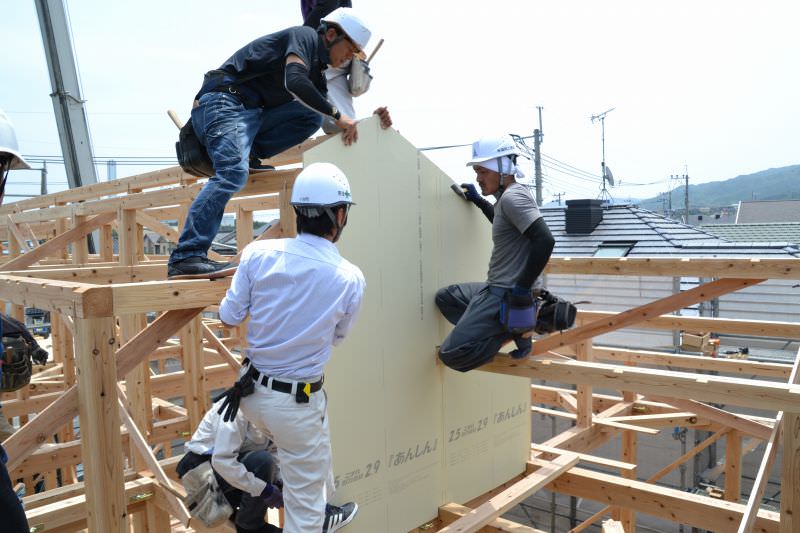 福岡県春日市星見ヶ丘01　注文住宅建築現場リポート⑤　～上棟式～