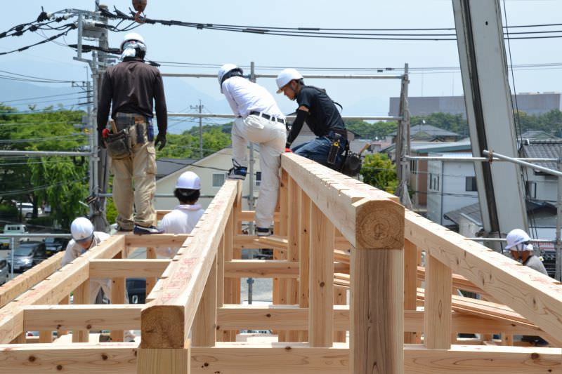 福岡県春日市星見ヶ丘01　注文住宅建築現場リポート⑤　～上棟式～