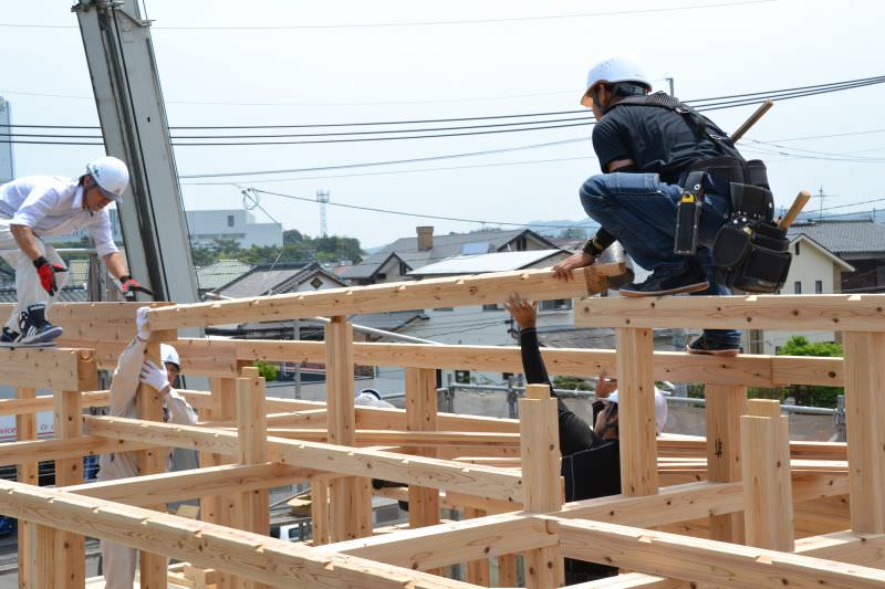 福岡県春日市星見ヶ丘01　注文住宅建築現場リポート⑤　～上棟式～