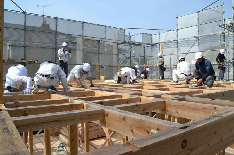 福岡県春日市星見ヶ丘01　注文住宅建築現場リポート⑤　～上棟式～