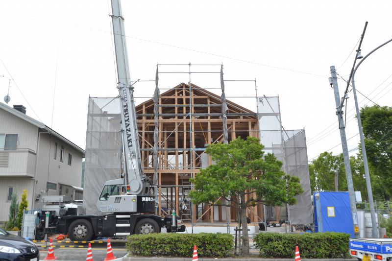 福岡県春日市星見ヶ丘01　注文住宅建築現場リポート⑤　～上棟式～