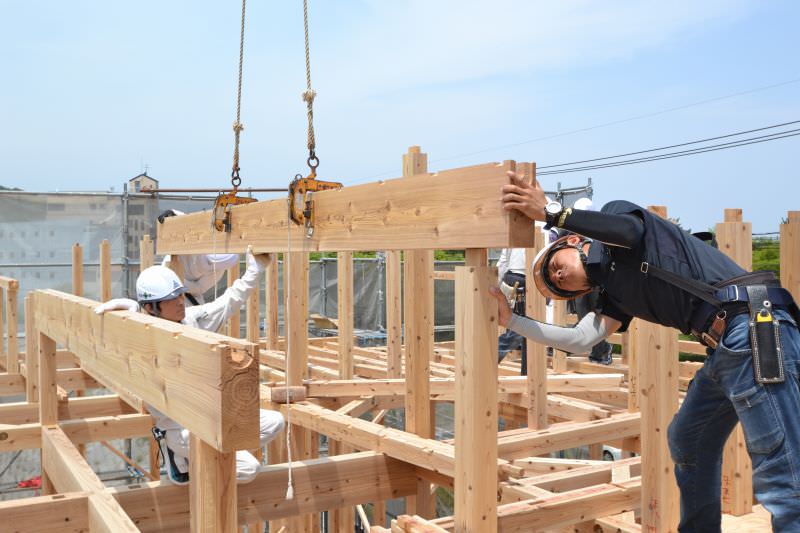 福岡県春日市星見ヶ丘01　注文住宅建築現場リポート⑤　～上棟式～