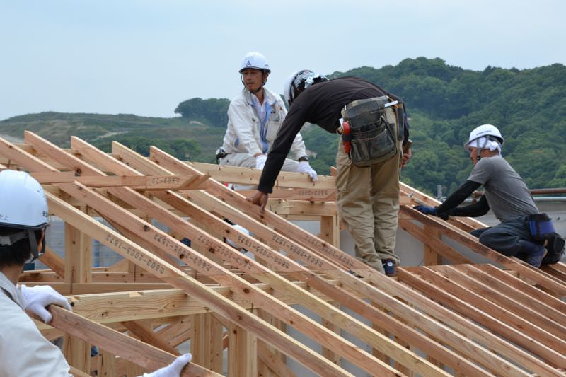 福岡県春日市星見ヶ丘01　注文住宅建築現場リポート⑤　～上棟式～