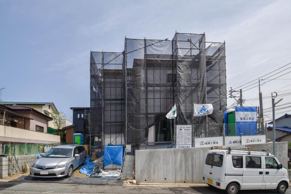 「福岡市城南区05」注文住宅現場リポート⑦【木工事】【石膏ボード】