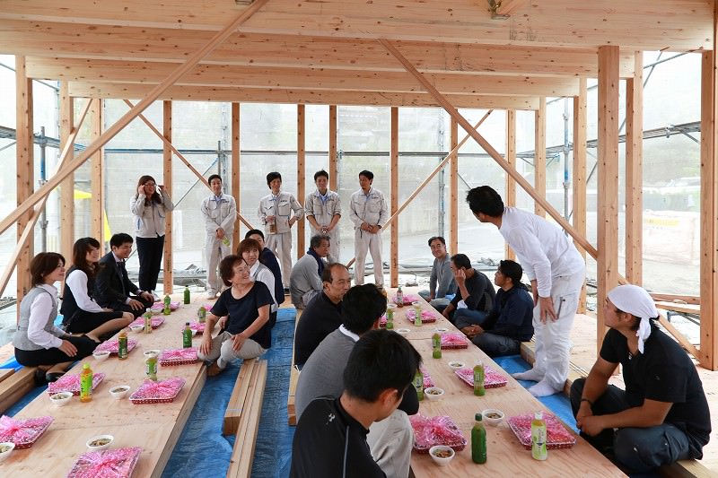 「福津市宮司元町01」注文住宅現場リポート④【上棟式】