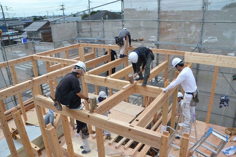 「福津市宮司元町01」注文住宅現場リポート④【上棟式】