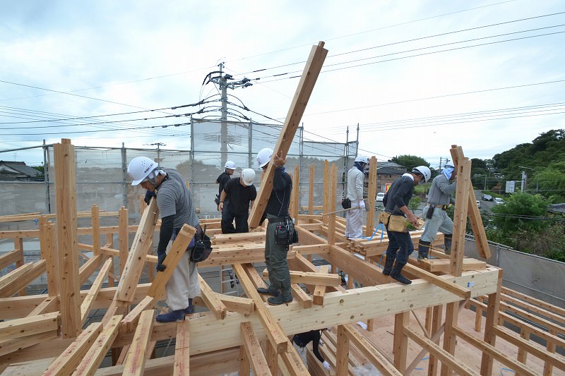 「福津市宮司元町01」注文住宅現場リポート④【上棟式】