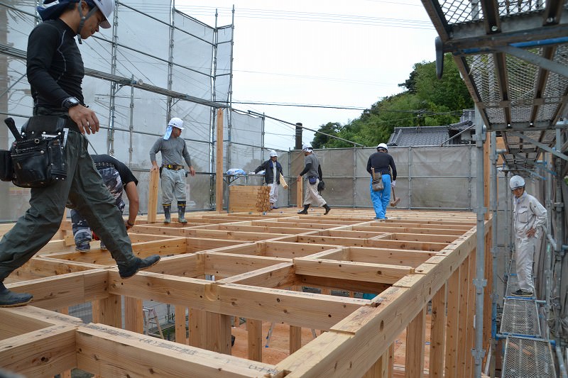 福岡県福津市宮司元町01　注文住宅建築現場リポート④　～上棟式～