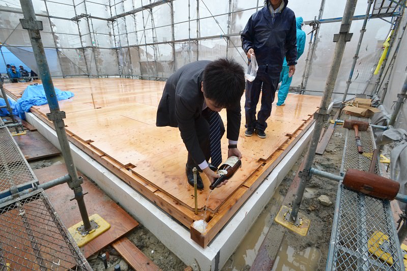 「福津市宮司元町01」注文住宅現場リポート④【上棟式】