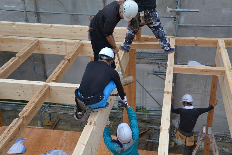 「福津市宮司元町01」注文住宅現場リポート④【上棟式】