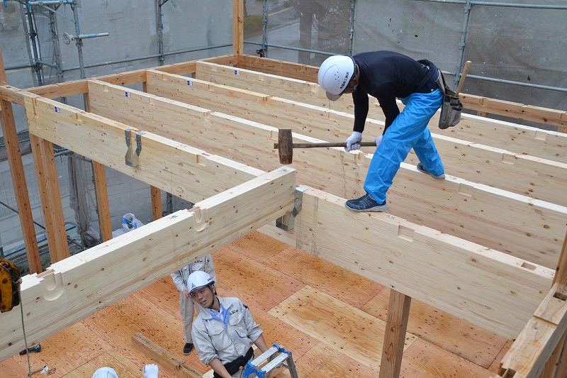 「福津市宮司元町01」注文住宅現場リポート④【上棟式】
