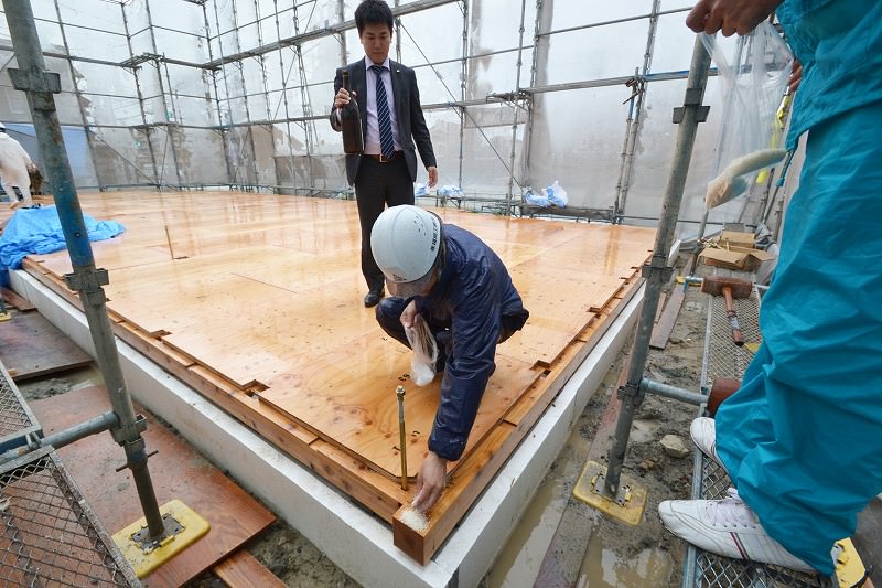 「福津市宮司元町01」注文住宅現場リポート④【上棟式】