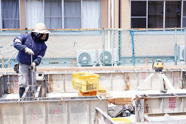 「福岡市早良区曙01」注文住宅現場リポート②【基礎工事】【立ち上がりコン】