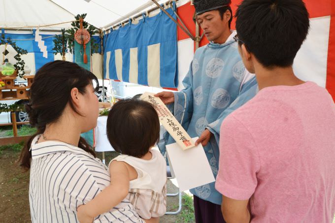 福岡県糟屋郡粕屋町02　注文住宅建築現場リポート①　～地鎮祭～