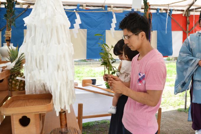 福岡県糟屋郡粕屋町02　注文住宅建築現場リポート①　～地鎮祭～