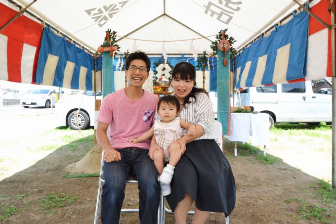 「糟屋郡粕屋町02」注文住宅現場リポート①【地鎮祭】
