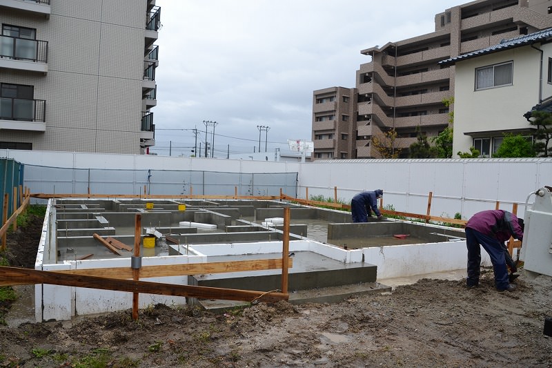 「福岡市早良区小田部01」注文住宅現場リポート③【基礎工事】【立ち上がりコン】