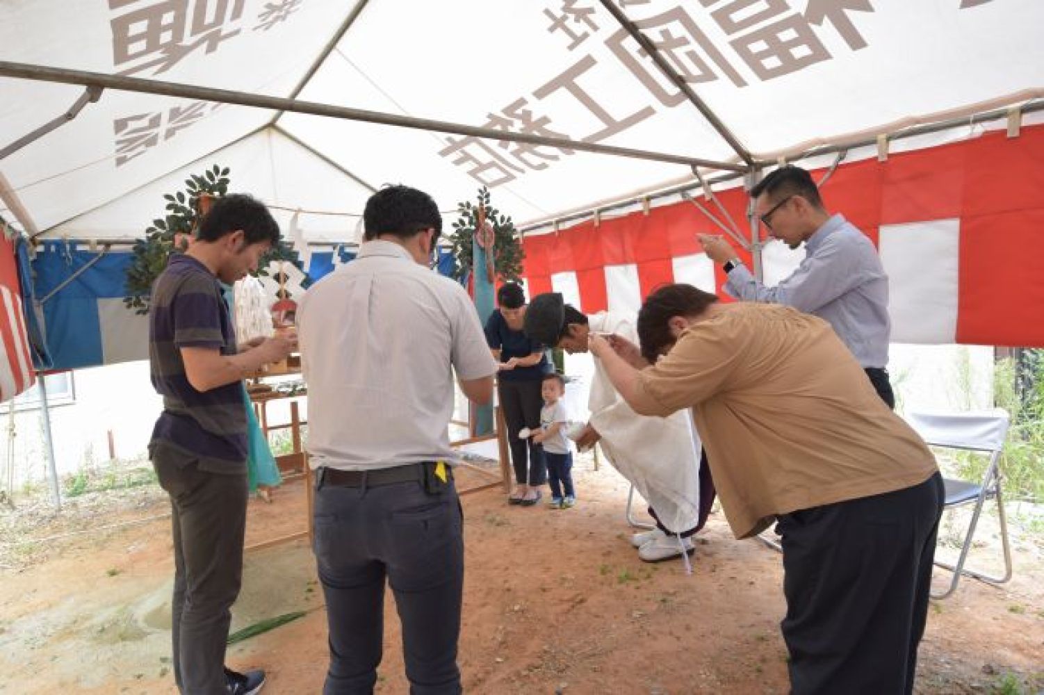 福岡市中央区02　注文住宅建築現場リポート①　～地鎮祭～