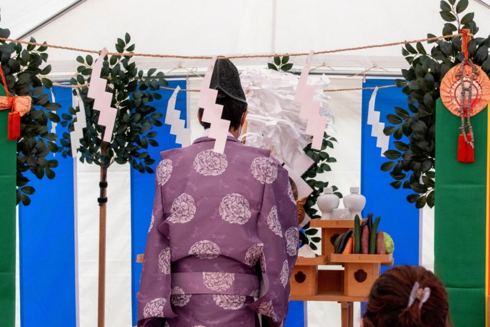 福岡市東区青葉01　注文住宅建築現場リポート①　～地鎮祭～