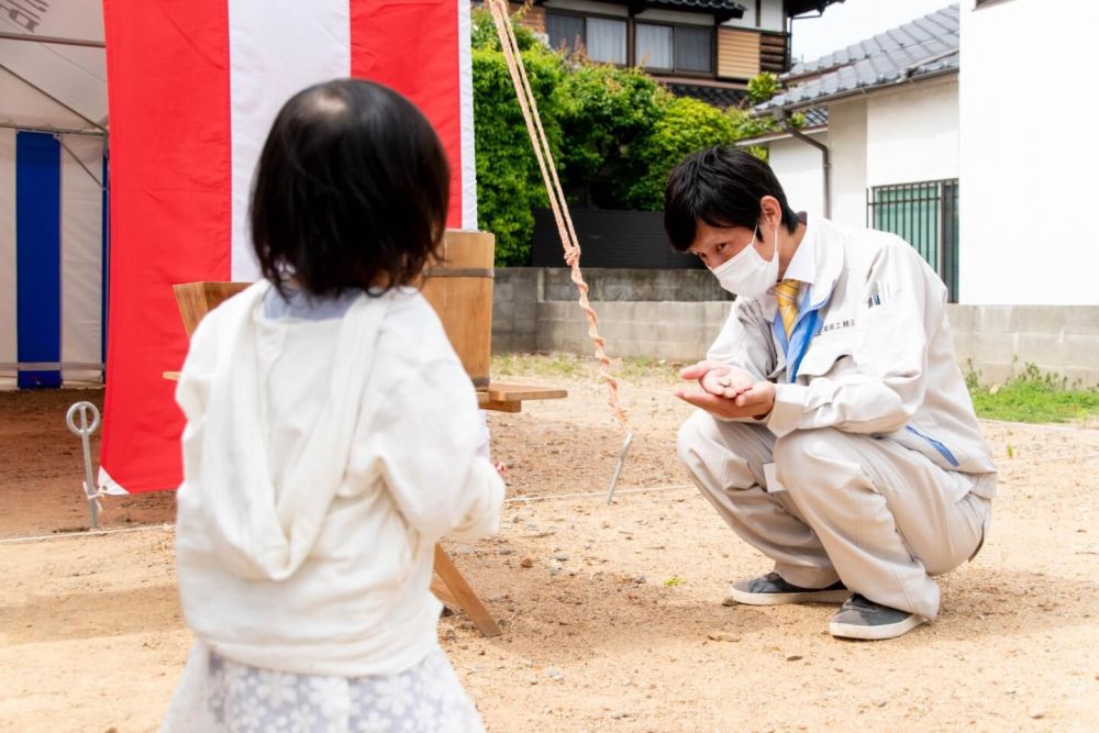 福岡市東区青葉01　注文住宅建築現場リポート①　～地鎮祭～