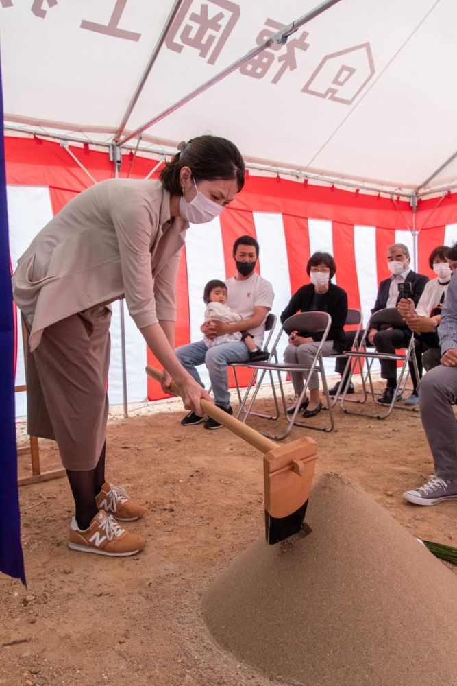 「福岡市東区青葉01」注文住宅現場リポート①【地鎮祭】
