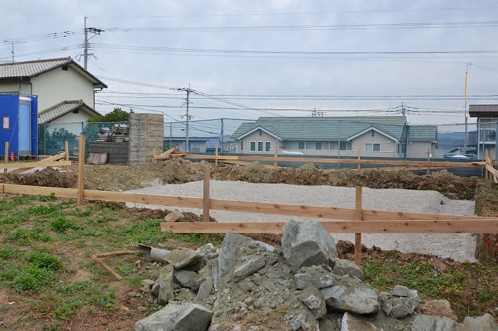 「糟屋郡02」注文住宅現場リポート③【基礎工事】【捨てコン】