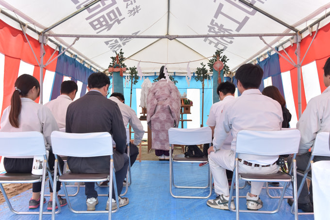 「福岡市南区06」注文住宅現場リポート①【地鎮祭】