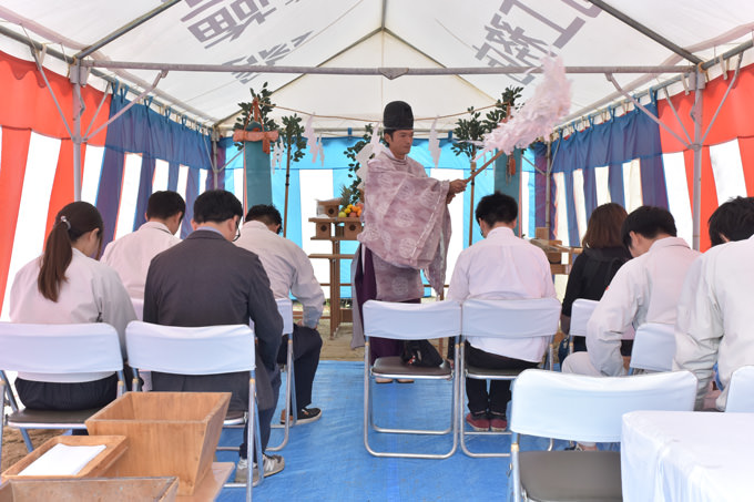 「福岡市南区06」注文住宅現場リポート①【地鎮祭】