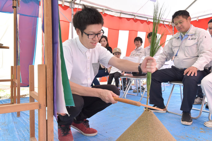 「福岡市南区06」注文住宅現場リポート①【地鎮祭】