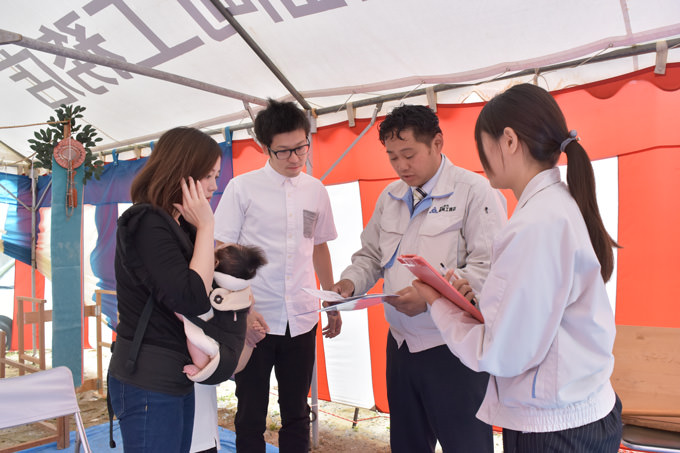 福岡市南区06　注文住宅建築現場リポート①　～地鎮祭～