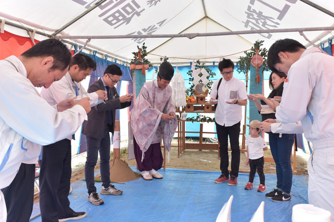 「福岡市南区06」注文住宅現場リポート①【地鎮祭】