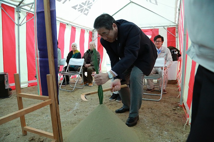 福岡市中央区03　注文住宅建築現場リポート①　～地鎮祭～