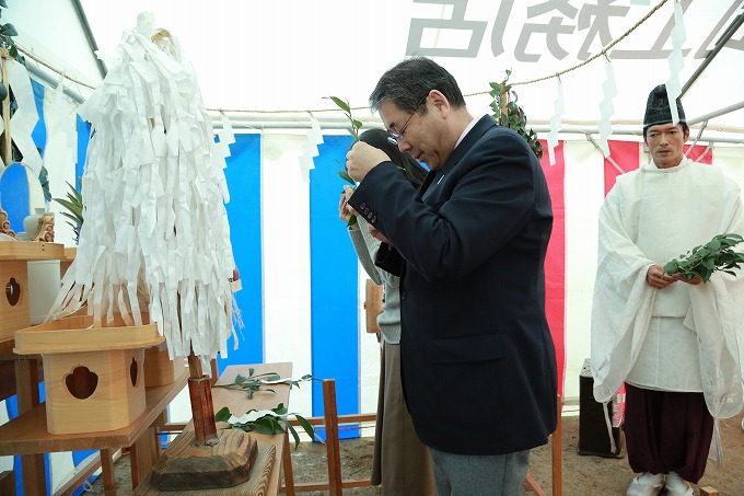 「福岡市中央区03」注文住宅現場リポート①【地鎮祭】