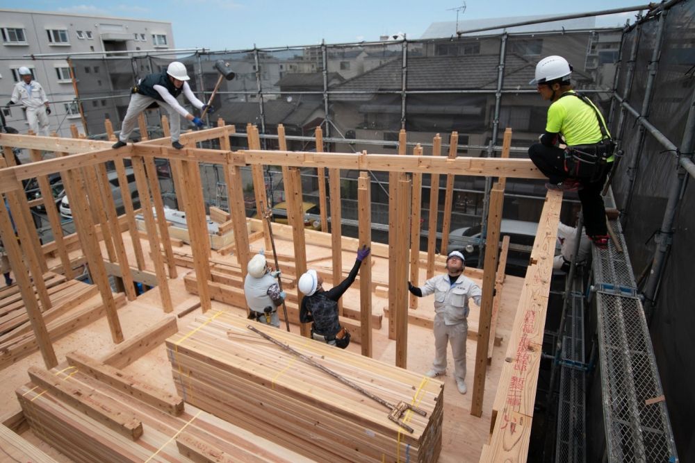 福岡市南区24　注文住宅建築現場リポート③　～上棟式～