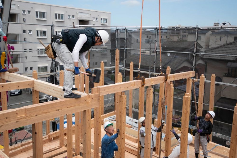 福岡市南区24　注文住宅建築現場リポート③　～上棟式～