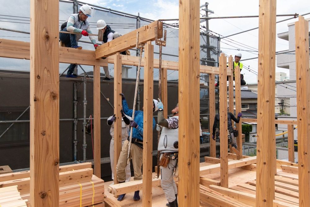 福岡市南区24　注文住宅建築現場リポート③　～上棟式～